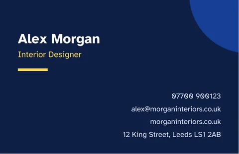 Business card template