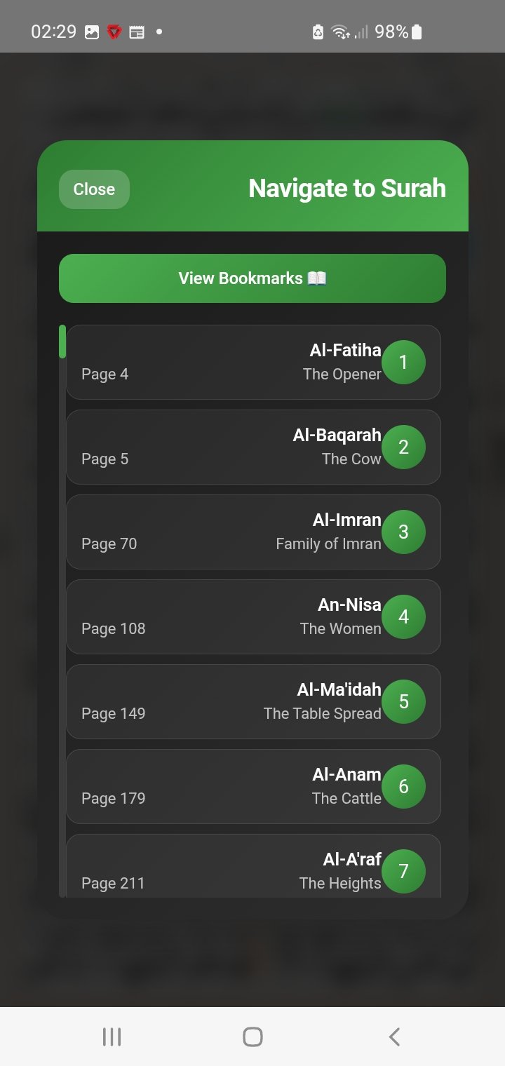 Quran Flip - Surah Navigation